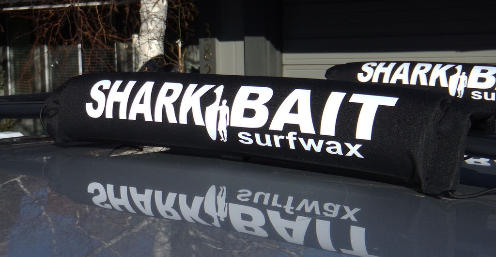 18' SHARKBAIT AERO car rack pads,Fade-Proof Black  for wide 2"+ cross bars