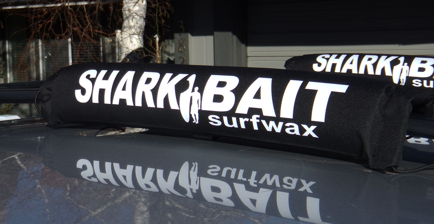 18' SHARKBAIT AERO car rack pads,Fade-Proof Black  for wide 2"+ cross bars