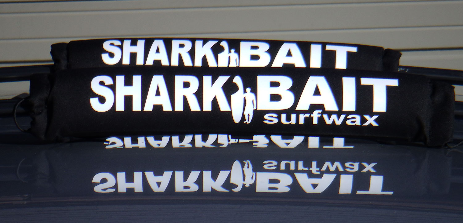 18' SHARKBAIT AERO car rack pads,Fade-Proof Black  for wide 2"+ cross bars