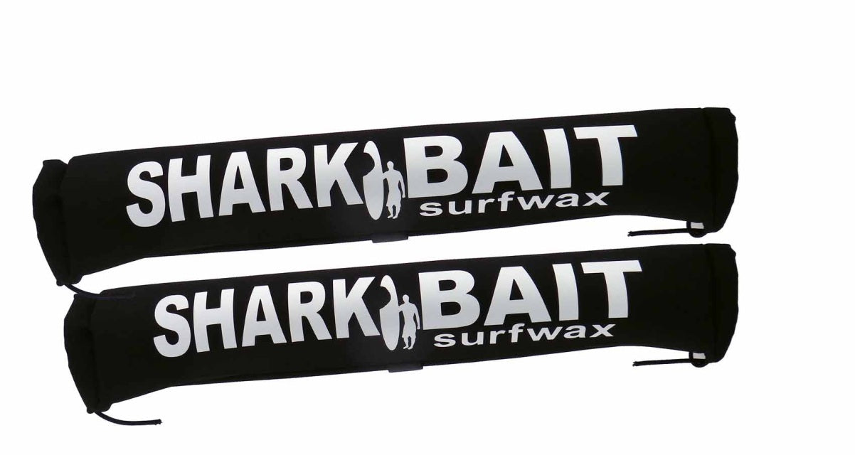 18' SHARKBAIT AERO car rack pads,Fade-Proof Black  for wide 2"+ cross bars