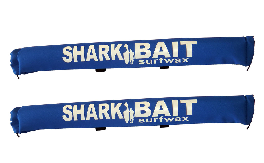 24" SHARKBAIT AERO rack pads Blue for 2-3 inch cross bars for SUPs & surfboards