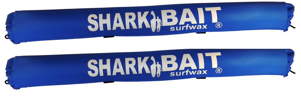 30" SHARKBAIT AERO roof rack pads Blue for 2 -3 inch bars For SUP & Surfboards