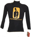 SHARKBAIT BLACK LYCRA RASH GUARD  Long Sleeve FREE SHIPPING