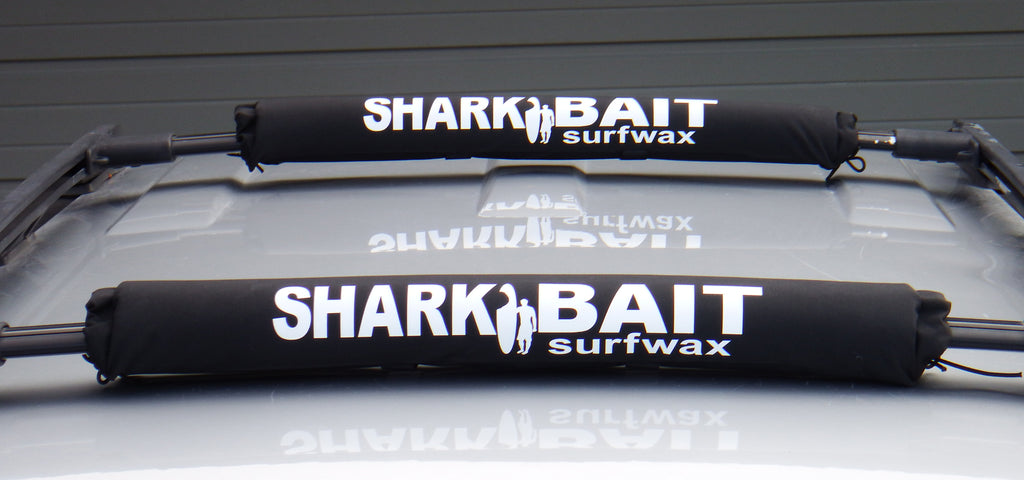 24" SHARKBAIT AERO rack pads BLACK for 2-3 inch cross bars for SUPs & surfboards