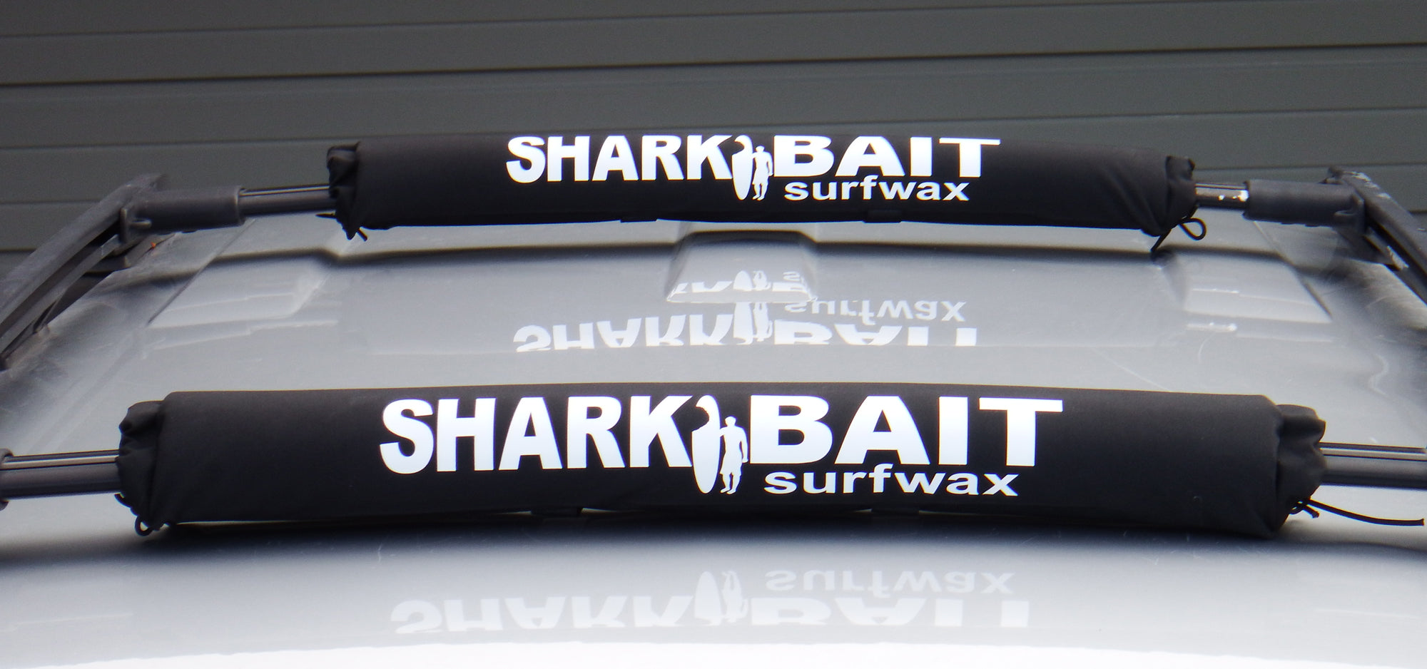 24" SHARKBAIT AERO rack pads BLACK for 2-3 inch cross bars for SUPs & surfboards