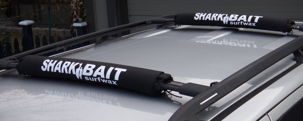 24" SHARKBAIT AERO rack pads BLACK for 2-3 inch cross bars for SUPs & surfboards