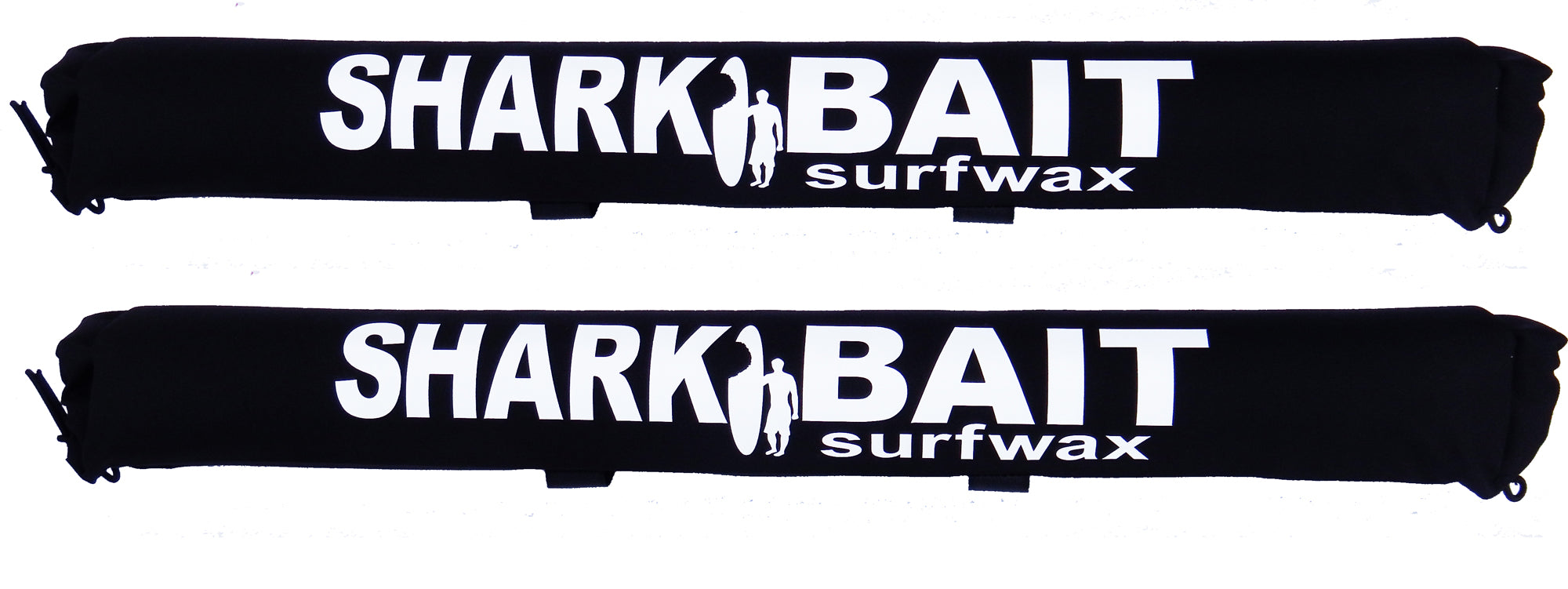 24" SHARKBAIT AERO rack pads BLACK for 2-3 inch cross bars for SUPs & surfboards