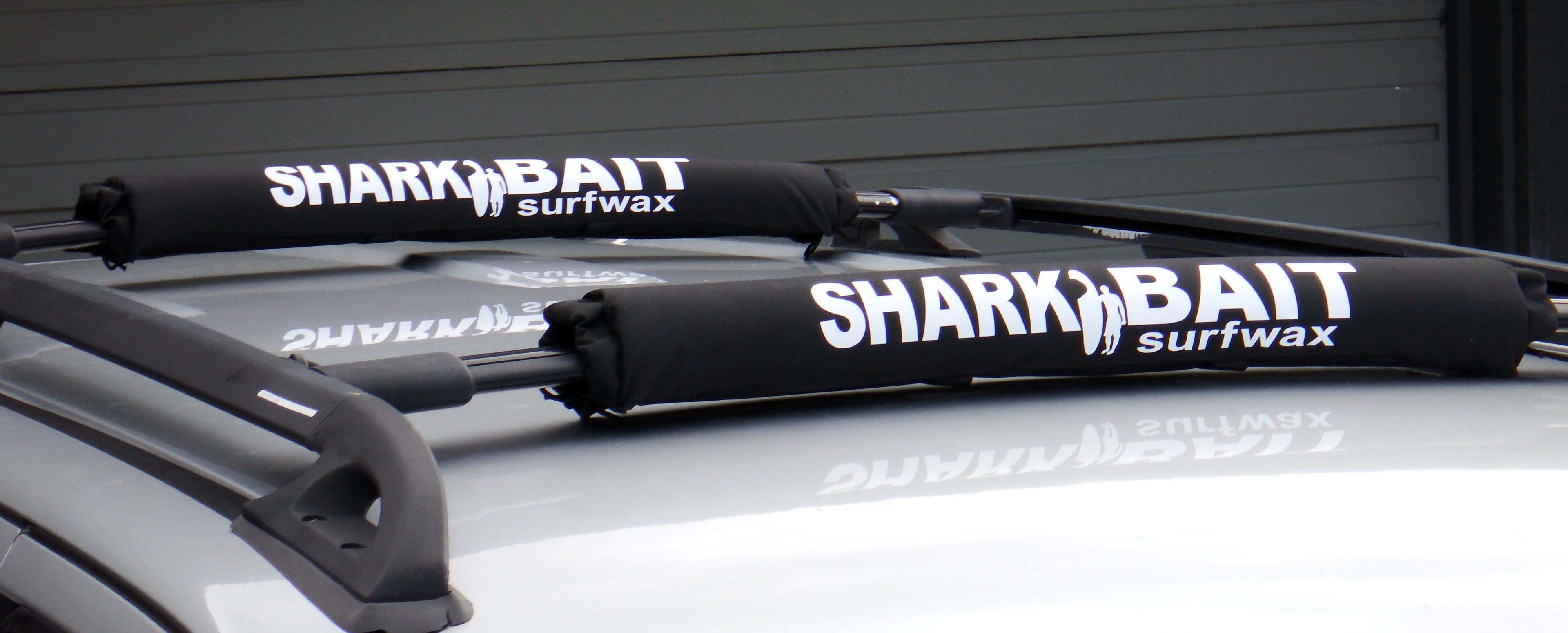 24" SHARKBAIT AERO rack pads BLACK for 2-3 inch cross bars for SUPs & surfboards