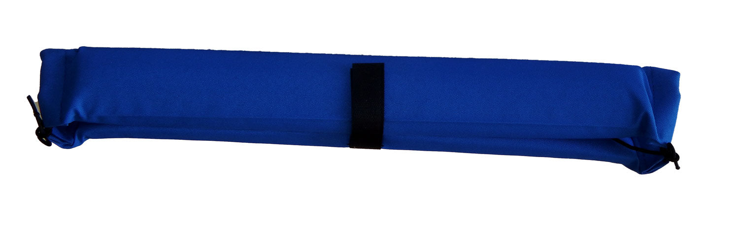 18' SHARKBAIT AERO car rack pads, Fade-Proof BLUE  for wide 2"+ cross bars
