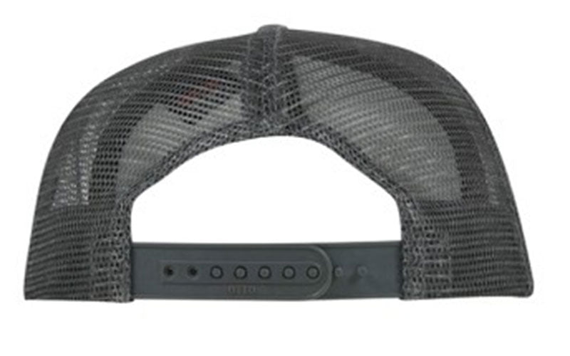 Sharkbait Sunset Charcoal Gray Flat-Billed Pro-Style Trucker Cap