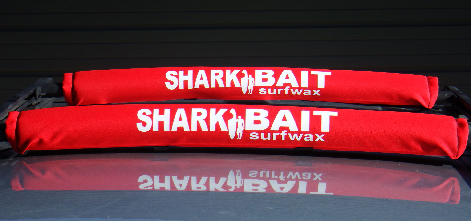 30" SHARKBAIT AERO rack pads RED for 2 -3 inch cross bars For SUP & Surfboards