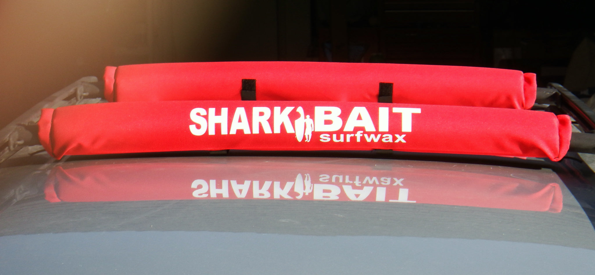 30" SHARKBAIT AERO rack pads RED for 2 -3 inch cross bars For SUP & Surfboards